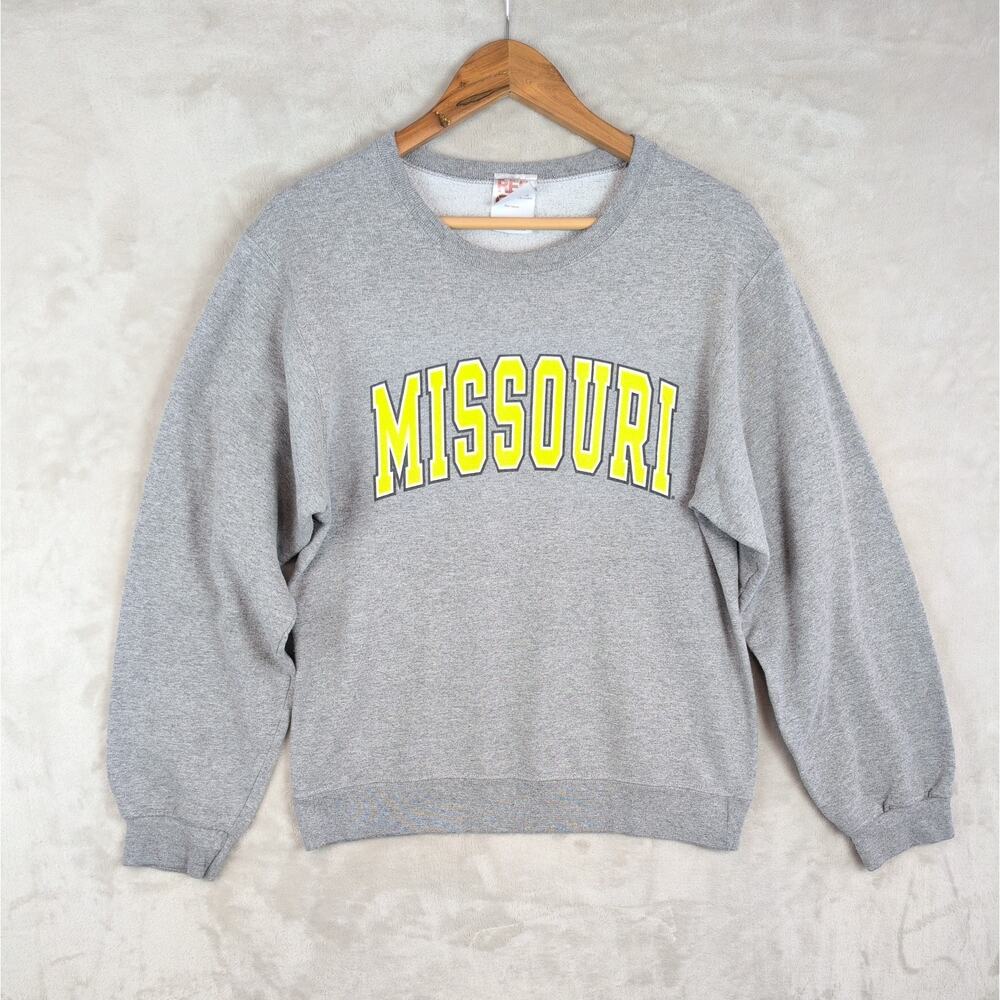 Vintage 90s Missouri Tigers Mizzou Red Oak Sportswear Sweatshirt XL Collegiate